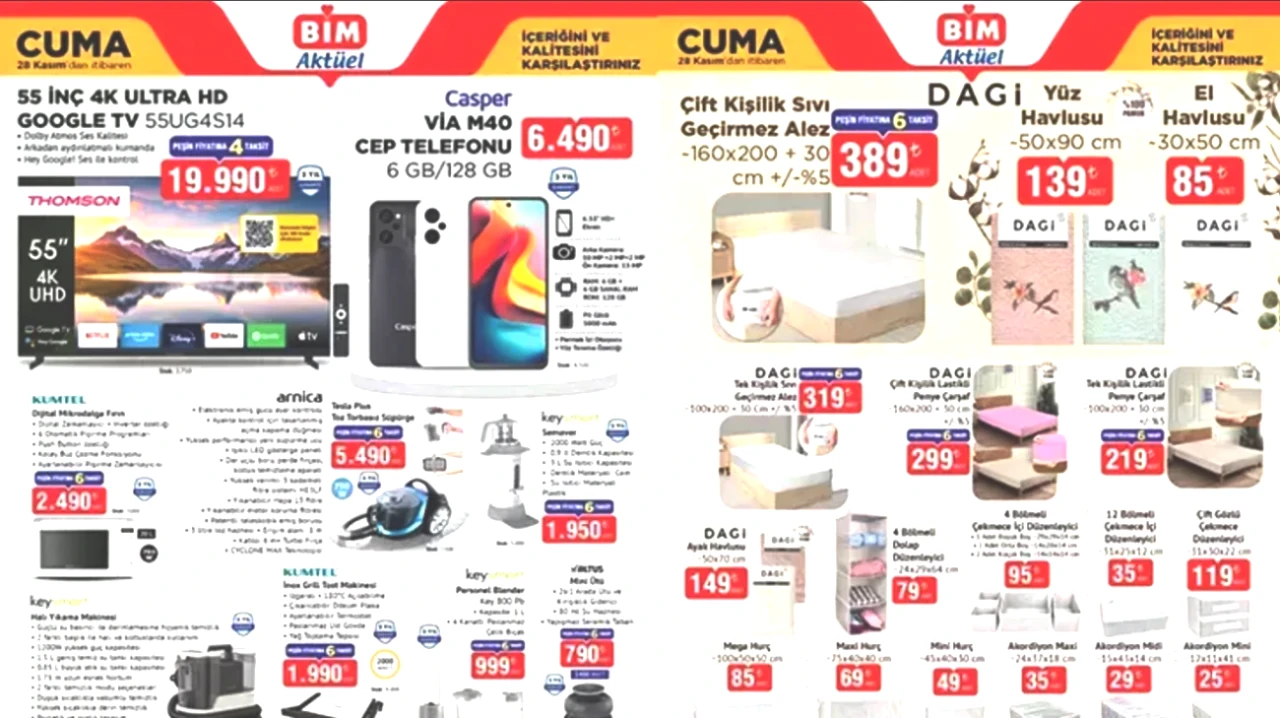Kasım Ayı Son BİM Aktüel Kataloğu! 28 Kasım'da İndirimli Ürünleri Keşfedin! 