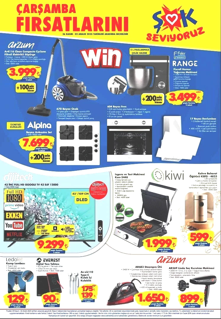 26 KASIM-2 ARALIK ŞOK AKTÜEL KATALOĞU