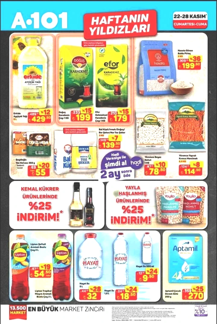 A101 22-28 Kasım Haftanın Yıldızları kataloğu yayımlandı! A101’e hangi ürünler geliyor? - Sayfa 1