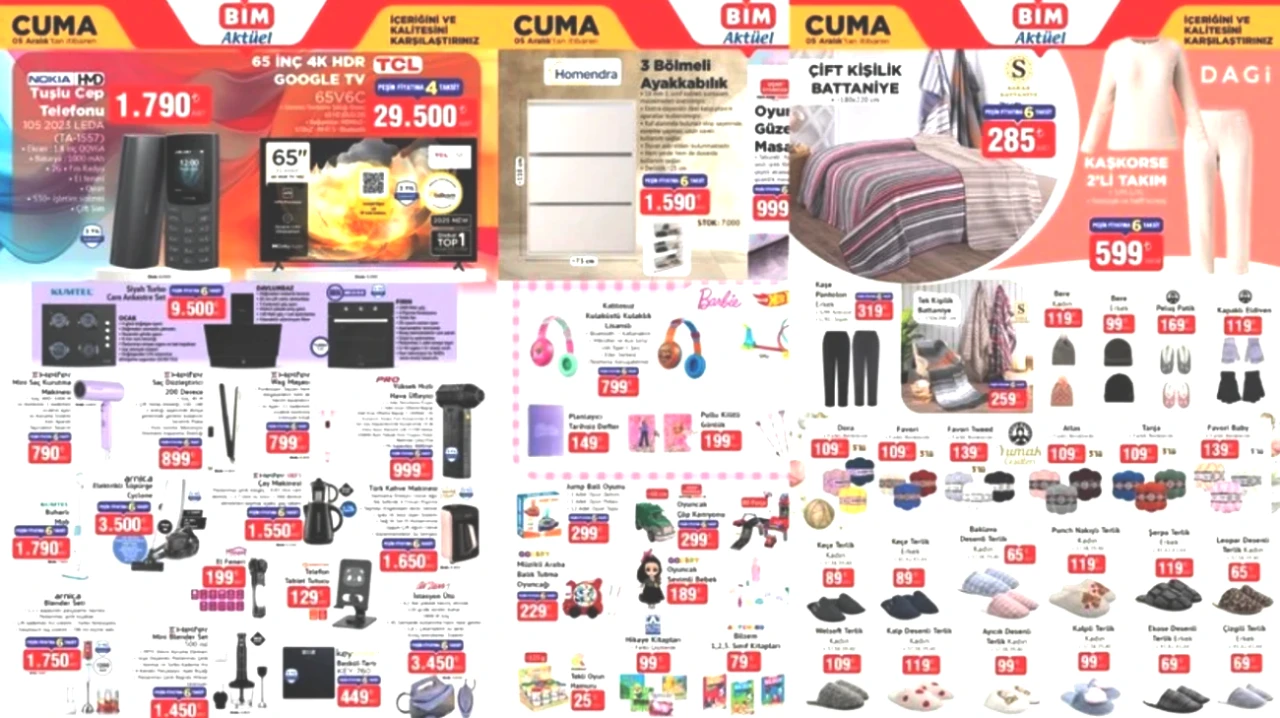 BİM 5 Aralık Aktüel İndirimleri: Google TV, Battaniye ve Ayakkabılık Fırsatları!