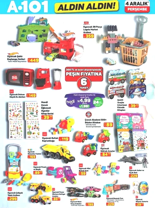 A101 YILBAŞI İNDİRİM KATALOĞU 4 ARALIK 2025 || A101 Aldın Aldın aktüel afişi bu hafta hangi ürünleri sunuyor, yılbaşı süsleri, katlanabilir masa, yılbaşı ağacı, el bakım seti ve cilt temizleyiciler burada!