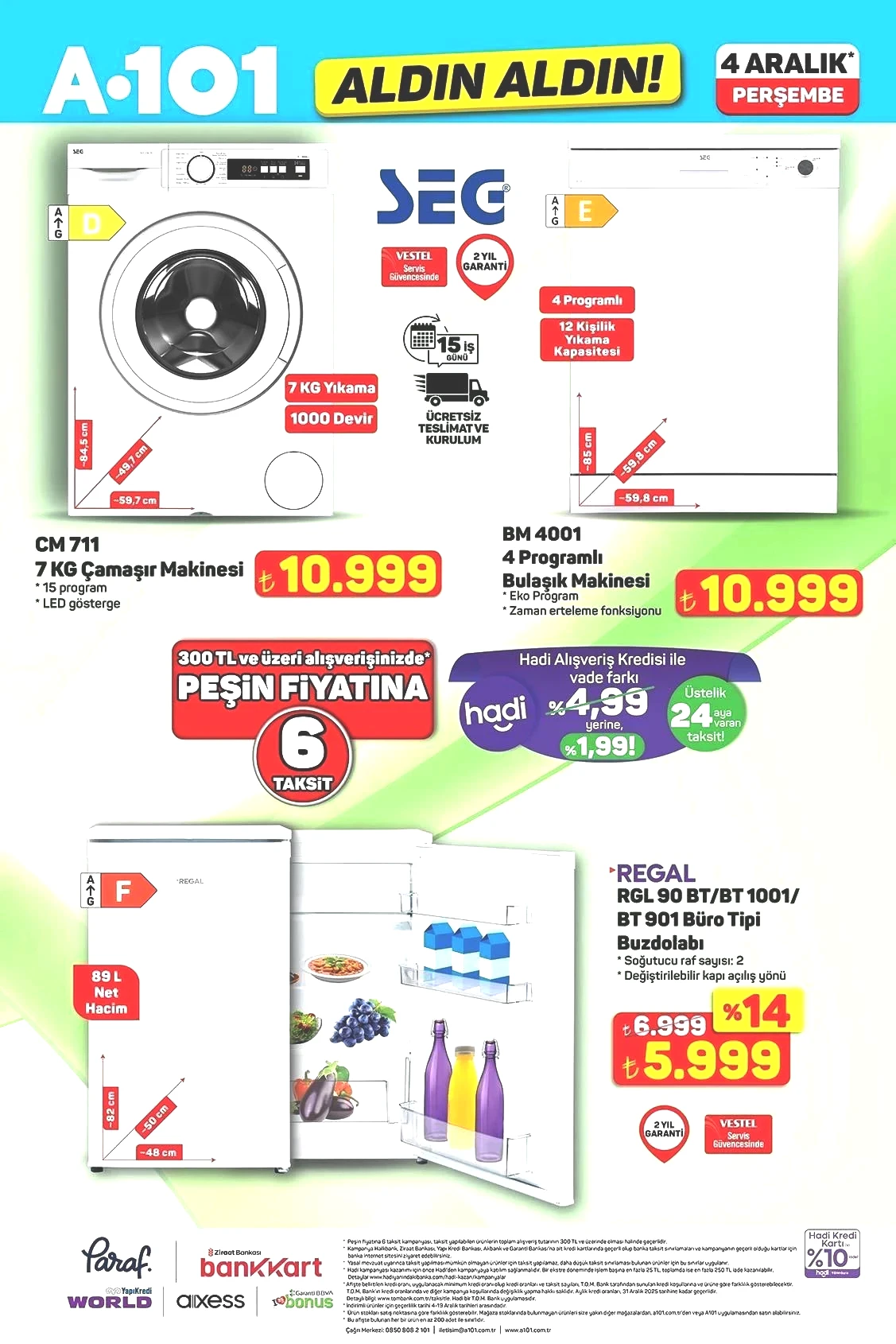 4 ARALIK PERŞEMBE ALDIN ALDIN A101 AKTÜEL KATALOĞU