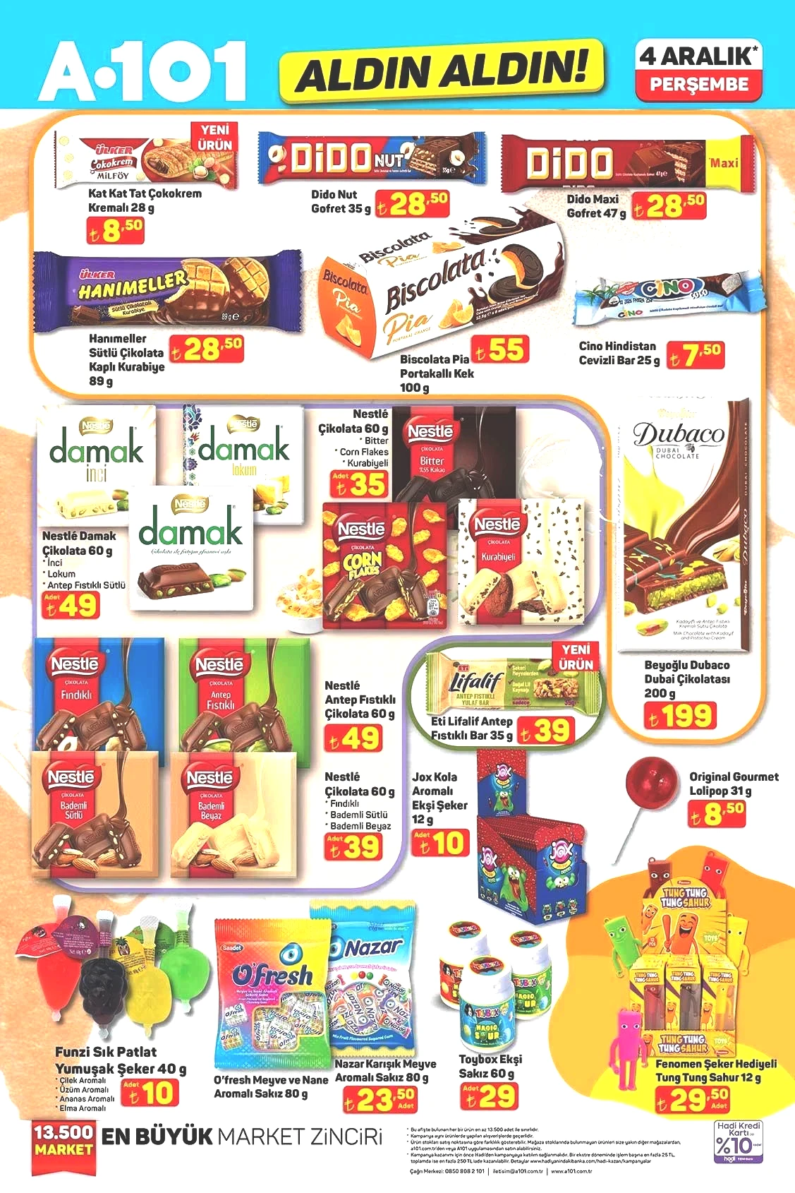 4 ARALIK PERŞEMBE ALDIN ALDIN A101 AKTÜEL KATALOĞU