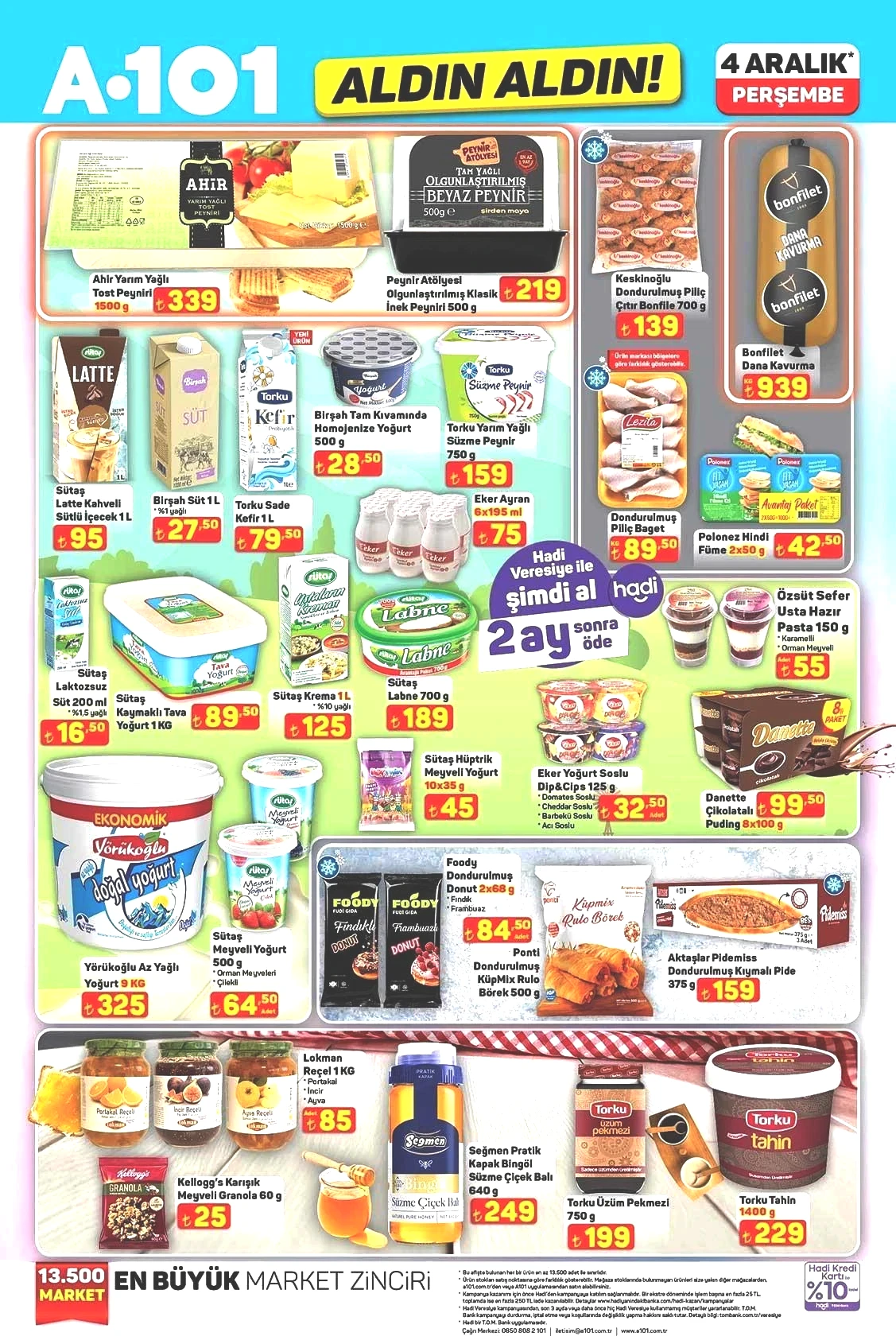 4 ARALIK PERŞEMBE ALDIN ALDIN A101 AKTÜEL KATALOĞU