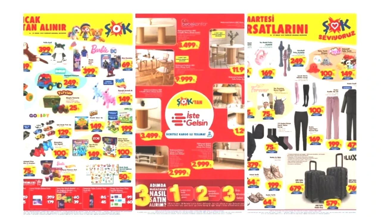 ŞOK'ta Ahşap Orta Sehpa Fırsatı! 6 Aralık 2025 Aktüel Kataloğu Burada!