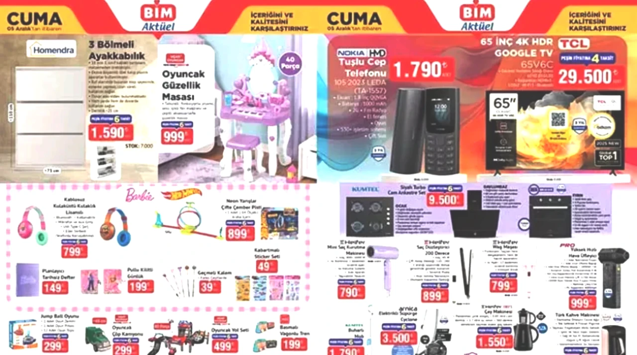 BİM 5 Aralık Aktüel Kataloğu: Tuşlu Telefon ve Daha Fazlası Seni Bekliyor!