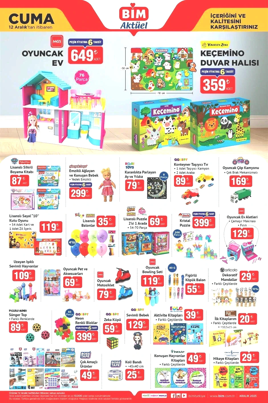 12 ARALIK CUMA BİM AKTÜEL KATALOĞU 12 ARALIK CUMA BİM AKTÜEL KATALOĞU